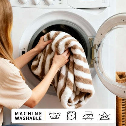 Petvart Calming Donut Cat Bed – Washable Fluffy Anti-Anxiety Pet Bed with Non-Slip Base