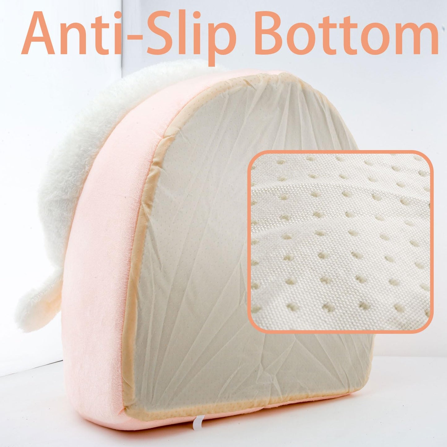 Petvart Rabbit Cat Cave Bed – Anti-Slip Enclosed Pet House with Hanging Toy & Removable Pad