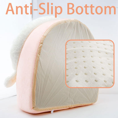 Petvart Rabbit Cat Cave Bed – Anti-Slip Enclosed Pet House with Hanging Toy & Removable Pad