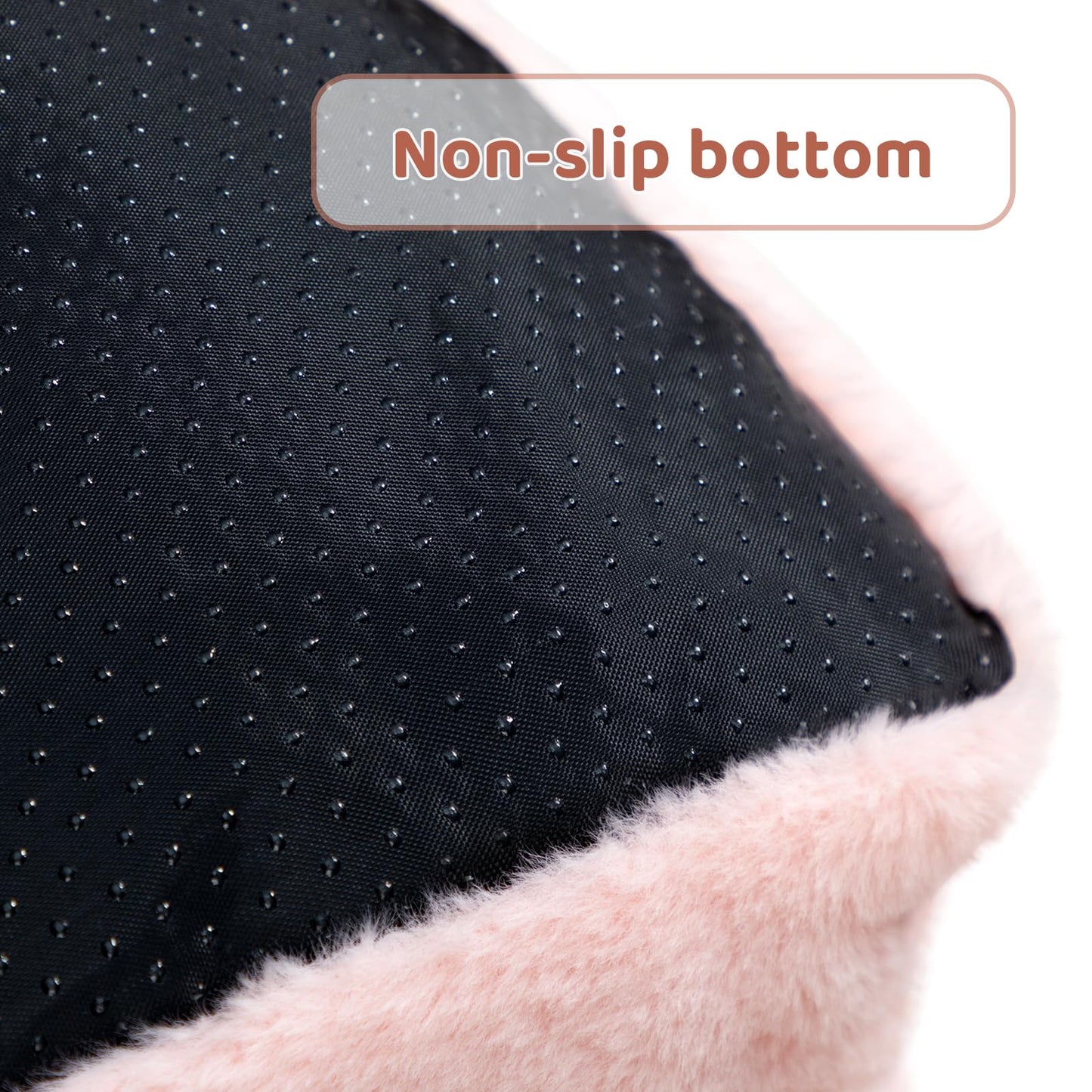 Petvart Plush Cat Sofa Bed – Soft Breathable Pet Couch for Cats & Puppies (Pink)